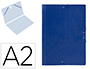 CARPETA PLANOS LIDERPAPEL A2 CARTON GOFRADO N 12 AZUL