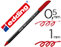 ROTULADOR EDDING PUNTA FIBRA 1200 ROJO INGLES N.28 PUNTA REDONDA 0.5 MM