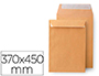 SOBRE LIDERPAPEL K-36 BOLSA KRAFT 370X450 MM CAJA DE 100 UNIDADES
