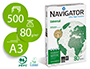PAPEL FOTOCOPIADORA NAVIGATOR DIN A3 80 GRAMOS PAPEL MULTIUSO INK-JET Y LASERPAQUETE DE 500 HOJAS