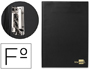 CARPETA LIDERPAPEL MINICLIP LATERAL FOLIO PLASTICO NEGRO