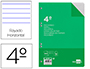 RECAMBIO LIDERPAPEL CUARTO 100 HOJAS 60G/M2 HORIZONTAL CON MARGEN 6 TALADROS