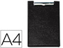 CARPETA SARO PLASTICO CON PINZA DIN A4 COLOR NEGRO