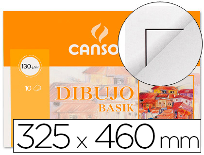 PAPEL DIBUJO BASIK DIN A3 + 32,5X 46,0 CMS CON RECUADRO EN MINIPACKS DE 10 HOJAS