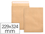 SOBRE LIDERPAPEL BOLSA N.7 KRAFT DIN C4 229X324 MM TIRA DE SILICONA CAJA DE 250 UNIDADES