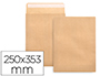 SOBRE LIDERPAPEL BOLSA N.11 KRAFT FOLIO PROLONGADO 250X353MM TIRA DE SILICONA CAJA DE 250 UNIDADES
