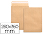 SOBRE LIDERPAPEL BOLSA N.12 KRAFT FOLIO ESPECIAL 260X360MM TIRA DE SILICONA CAJA DE 250 UNIDADES