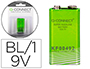 PILA Q-CONNECT ALCALINA 9V BLISTER CON 1 UNIDAD