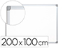 PIZARRA BLANCA Q-CONNECT LACADA MAGNETICA MARCO DE ALUMINIO 200X100 CM