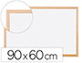 PIZARRA BLANCA Q-CONNECT LAMINADA MARCO DE MADERA 90X60 CM
