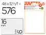 ETIQUETAS LIDERPAPEL SOBRE DE 10 H. + 2 H. OBSEQUIO 9X16 MM -48 UNIDADES POR HOJA