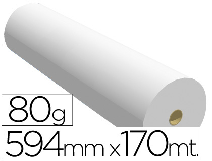 PAPEL REPROGRAFIA PPC PARA PLANOS 594X170MT 80GR