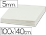 CARTON PLUMA LIDERPAPEL BLANCO DOBLE CARA 100X140CM ESPESOR 5MM