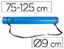 PORTAPLANOS PLASTICO LIDERPAPEL DIAMETRO 9 CM EXTENSIBLE HASTA 125 CM AZUL