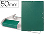CARPETA PROYECTOS LIDERPAPEL FOLIO LOMO 50MM CARTON GOFRADO VERDE