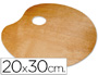 PALETA MADERA LIDERCOLOR OVALADA TAMAO 20X30 CM GROSOR 0,3 CM