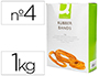 GOMILLAS ELASTICAS Q-CONNECT 1000 GR NUMERO 4 40 X 2 MM