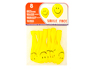 GLOBO 100% LATEX BIODEGRADABLE CARA SONRIENTE BOLSA DE 8 UNIDADES