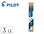 RECAMBIO BOLIGRAFO PILOT FRIXION BALL NEGRO CAJA DE 3 UNIDADES
