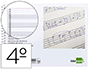 BLOC MUSICA LIDERPAPEL COMBI PENTAGRAMA CUADRICULADO 2,5MM CUARTO 20 HOJAS 100G/M2