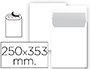 SOBRE LIDERPAPEL BOLSA N 10 BLANCO FOLIO PROLONGADO 250X353 MM TIRA DE SILICONA PAQUETE DE 25 UNIDADES