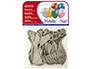 GLOBO 100% LATEX BIODEGRADABLE METALIZADO PLATA BOLSA DE 15 UNIDADES