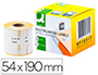 ETIQUETA ADHESIVA Q-CONNECT KF18543 COMPATIBLE DYMO 99019 TAMAO 54X190 MM CAJA CON 110 ETIQUETAS
