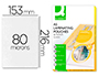 BOLSA DE PLASTIFICAR Q-CONNECT 153 X 216 MM 80MC DIN A5 CAJA DE 100 UNIDADES