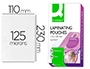 BOLSA DE PLASTIFICAR Q-CONNECT 110 X 230 MM 125 MC CARNET DE CONDUCIR CAJA DE 100 UNIDADES