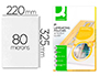 BOLSA DE PLASTIFICAR Q-CONNECT 325 X 220 MM 80 MC FOLIO CAJA DE 100 UNIDADES
