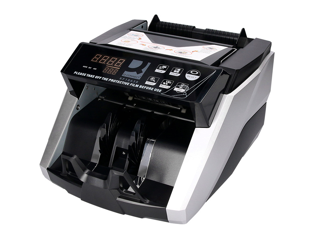 DETECTOR Y CONTADOR Q-CONNECT DE BILLETES FALSOS PROFESIONAL AVANZADO