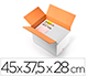 CAJA PARA EMBALAR Q-CONNECT BLANCA REGULABLE EN ALTURA DOBLE CANAL 450X280 MM