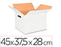 CAJA PARA EMBALAR Q-CONNECT BLANCA CON ASAS DOBLE CANAL 450X280 MM