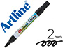 ROTULADOR ARTLINE GLASS MARKER ESPECIAL CRISTAL BORRABLE EN SECO O HUMEDO COLOR NEGRO