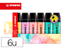 ROTULADOR STABILO BOSS PASTEL FLUORESCENTE 70 ESTUCHE DE 6 UNIDADES SURTIDAS