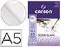 BLOC DIBUJO MULTITECNICAS CANSON IMAGINE DIN A5 ENCOLADO LISO 14,8X21 CM 50 HOJAS 200 GR