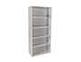 ARMARIO ROCADA CON CUATRO ESTANTES SERIE STORE 195X90X45 CM ACABADO GRIS AN02