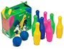 BOLO AMAYA DE POLIETILENO ALTO 26 CM INCLUYE 8 BOLOS Y 2 PELOTAS
