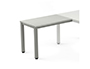ALA PARA MESA ROCADA SERIE EXECUTIVE 60X 100 CM DERECHA O IZQUIERDA ACABADO AD02 ALUMINIO/ GRIS