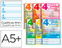 CUADERNO ESPIRAL LIDERPAPEL CUARTO PAUTAGUIA TAPA DURA 80H 75 GR CUADRO PAUTADO 4MM CON MARGEN