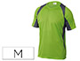 CAMISETA DELTAPLUS POLIESTER MANGA CORTA CUELLO REDONDO TRATAMIENTO SECADO RAPIDO COLOR VERDE-GRIS TALLA M