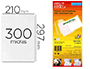 BOLSA DE PLASTIFICAR 3L OFFICE MANUAL EN FRIO 300 MC DIN A4 CON DORSO ADHESIVO PACK 10 UNIDADES