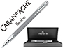 BOLIGRAFO CARAN D'ACHE VARIUS IVANHOE COTA DE MALLA ACERO GRIS PLACADO RODIO CON ESTUCHE PUNTA MEDIA