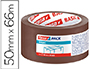 CINTA ADHESIVA TESA MARRON BASIC 66 MT X 50 MM PARA EMBALAJE