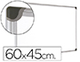 PIZARRA BLANCA BI-OFFICE MAGNETICA MAYA W CERAMICA VITRIFICADA MARCO DE ALUMINIO 60 X 45 CM CON BANDEJA PARA
