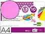 GOMA EVA LIDERPAPEL DIN A4 60G/M2 ESPESOR 1,5MM ROSA PAQUETE DE 10 HOJAS