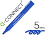 ROTULADOR Q-CONNECT MARCADOR PERMANENTE AZUL PUNTA BISELADA 5.0 MM
