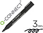 ROTULADOR Q-CONNECT MARCADOR PERMANENTE NEGRO PUNTA REDONDA 3.0 MM