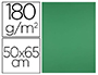 CARTULINA LIDERPAPEL 50X65 CM 180G/M2 VERDE NAVIDAD PAQUETE DE 25 HOJAS