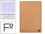 CUADERNO ESPIRAL LIDERPAPEL DIN A4 ECOUSE TAPA CARTULINA KRAFT 80H PAPEL RECICLADO 80 GR CUADRO 4MM CON MARGEN
